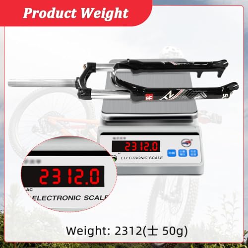 image for Exceedhub 26 Inch MTB Suspension Fork, Travel 120mm, 28.6mm Straight T