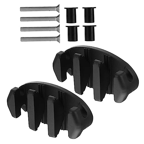 KOMBIUDA 2 Piezas De Cuerda Marina Cornamusa De Partes De Kayaks Canoa Accesorios Arco Seguro Accesorios De Kayaks Kayac Cornamusa Marina Partes para Tacos Nylon Black