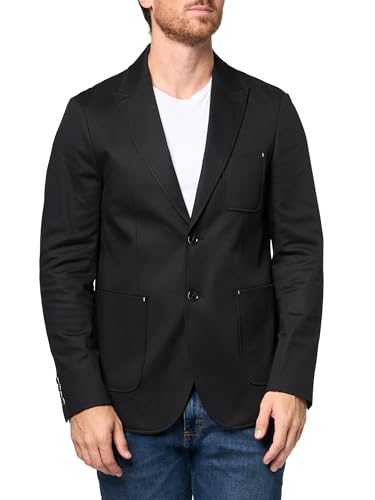 KARL LAGERFELD Men's Button Front Notch Collar Pocket Blazer