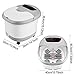 Foot Spa with Heat and Massage Bubbles, Foot Bath Massager w/Motorized Shiatsu Massage Ball and Maize Roller, Foot Pedicure Stone Soaker, Adjustable Temperature Control, Red Light, Multi-Modes