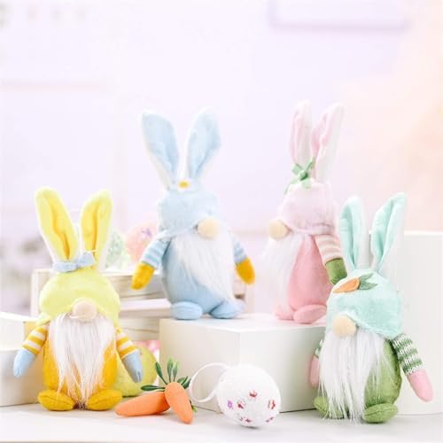Amazon.com: Funoasis 2PCS Easter Gnomes Spring Summer Home Decor ...