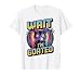 Wait I'm Goated Cat Meme Saying Funny Cat Brainrot Men Women T-Shirt