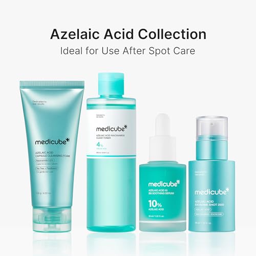 Image of medicube Facial Cleanser Azelaic Acid Capsule Foam Cleanser | Soothing Daily Cleansing Foam For Troubled Skin & Excess Sebum Control | Uneven Skin with Niacinamide, Glycerin | Korean Skincare, 4.23 oz