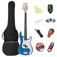 Smooths＆Playable - Electric bass with AAA purpleheart fingerboard, AAA Canadian maple neck with the superior finish on the back of the neck provides a smooth fret-hand feel and combines comfort and performance, quality materials improve comfort for y...