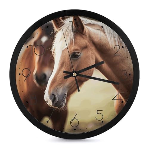 Horloge murale à quartz silencieuse et moderne de 25 cm pour salon - 2