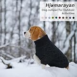 Hjumarayan Hundepullover - Schlicht & Elegant Pullover Hund, Warme Hundepullover Mittelgroße Hunde mit Geschirrloch für Leine, Schöner Hundepulli mit Beinen für Französische Bulldogge (Schwarz L)