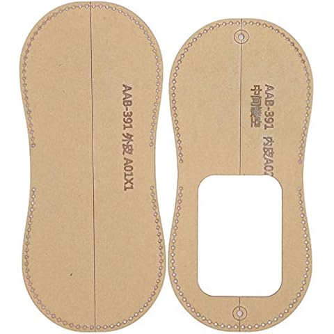 Fydun Münzgeldbörse Herstellung Vorlage Leder Brieftasche Muster-Set Herstellung Schablonenset Klare Acryl-Vorlage für DIY Leder Bastelwerkzeug Cover