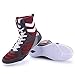 omcam Men's Wrestling Shoes Breathable Fashion High Top Boxing Shoes Lightweight Casual Fighting Sport Gym Sneakers,Red,6.5