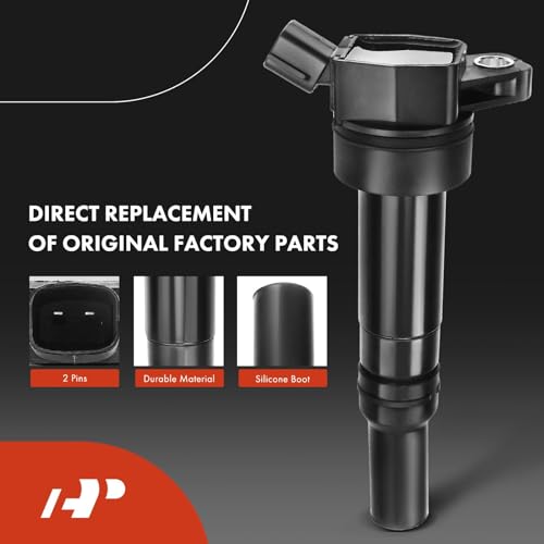 image for A-Premium Set of 4 Ignition Coil Pack (2-pin) and Iridium Spark Plugs 