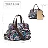 Kono Sac à Main pour Femme avec motif floral, Grand Sac à Porté Épaule Fourre-Tout étanche, Sac à bandoulière Multi-Poches pour le travail, le shopping, les voyages (Marine) #2