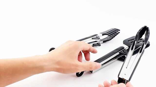 Hotec Pinzas de cocina de silicona para cocinar, pinzas pequeñas de 7 pulgadas con