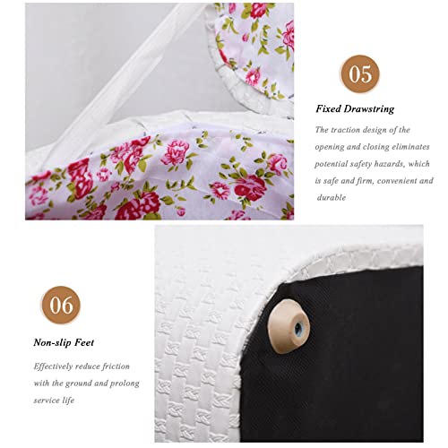 Pouf rangement design rectangle en finitions soignées - 6