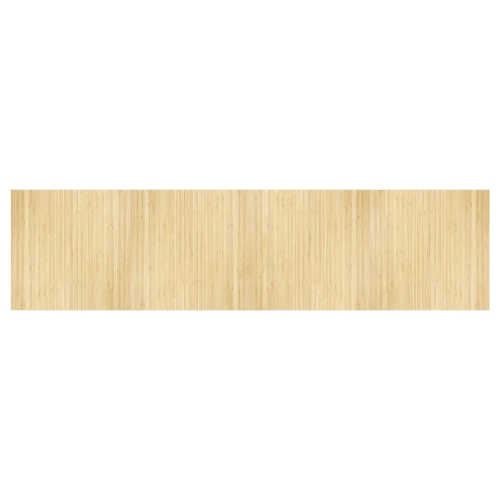 Tapis de salon en bambou naturel de 100x400 cm pour couloir