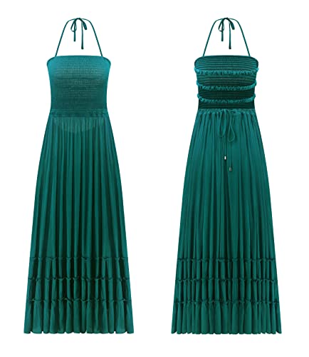 Image of R.Vivimos Womens Summer Boho Sexy Backless Long Dresses