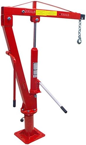 1 Ton Swivel Lift Lifting Davit Crane Lift Hoist Pickup Truck 1000-2000 LBS Cap.