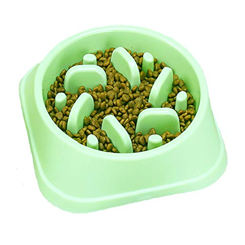 Slow Feeder Hundenapf, Hundenapf, langsames Fressen, kleine Hunde-Futterstation langsam, Hundegeschirr zum Verlangsamen des Fressens für kleine und mittelgroße Hunde (grün1) Cover