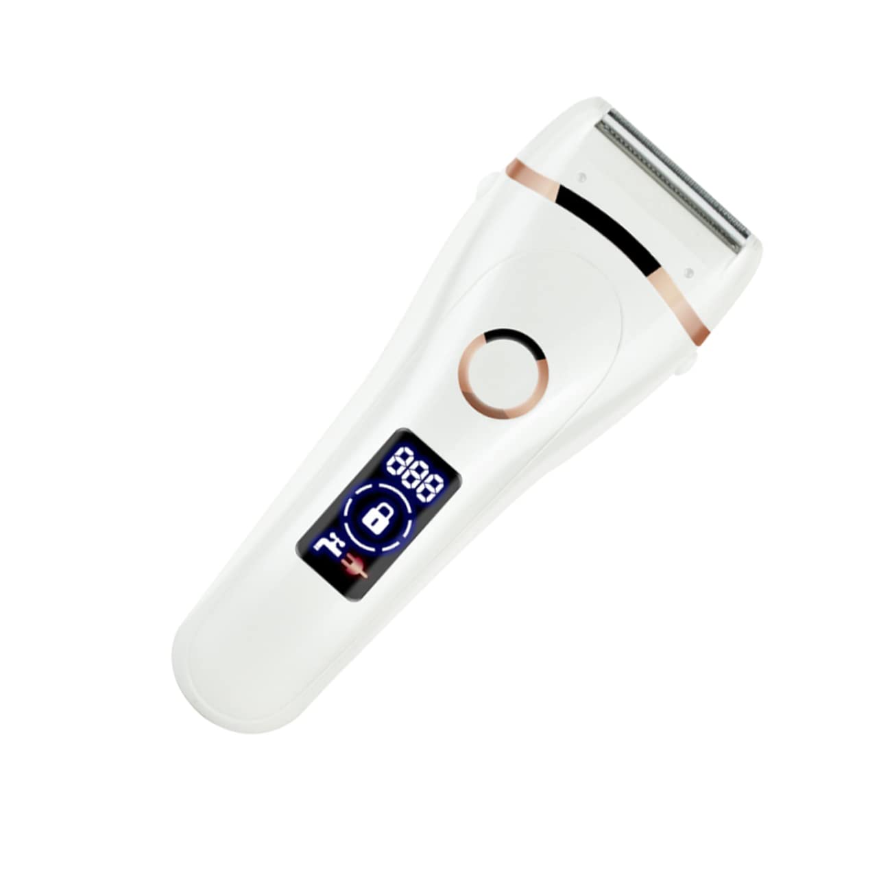 Rasoio Elettrico Donna Batteria 600mAh, Design Ergonomico in ABS Leggero per Depilazione Indolore e Portatile, per Corpo e Viso