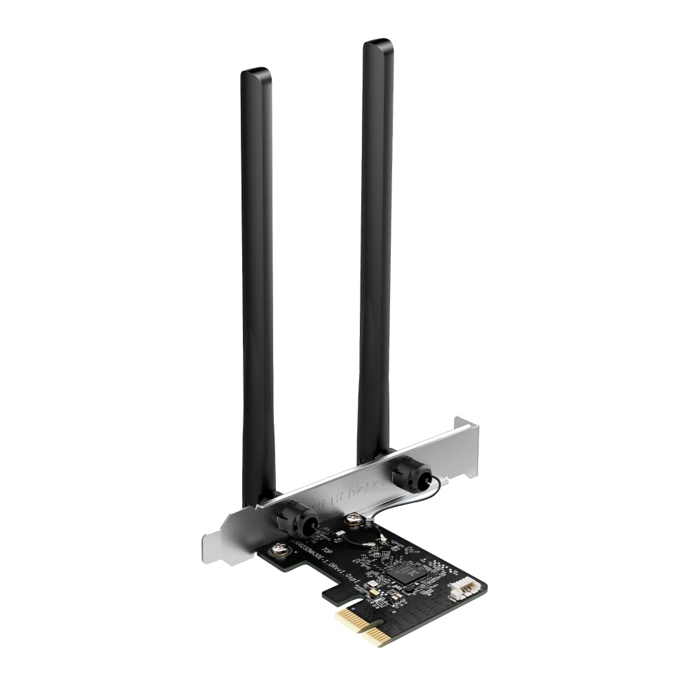 MERCUSYS MA30E Wi-Fi 5 AC1200 Dual-Band PCIe Adapter, Bluetooth 5.0, MU-MIMO, WPA3, 2 × Hochleistungsantennen, Kompatible mit Windows 11/10