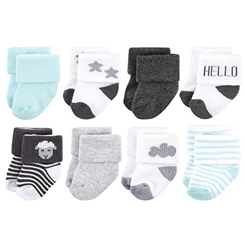 Image of Hudson Baby Baby Girls' Cotton Rich Newborn and Terry Socks