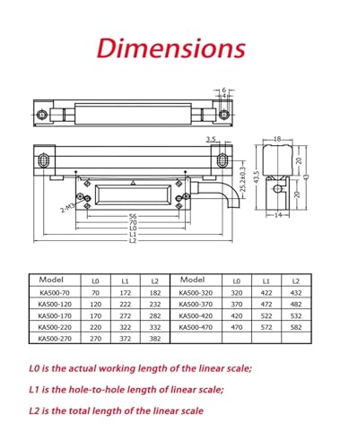 Calibrador KA-500 de 120 mm y 0.005 mm de resolución miniatura 2