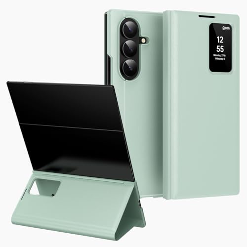 Étui intelligent Samsung Trifold 2025 tactile Smart View avec fente