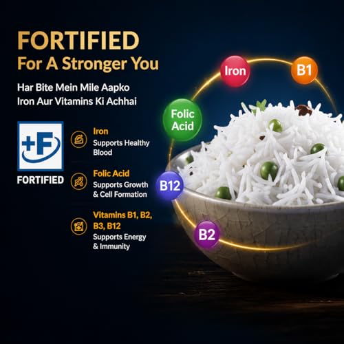 Image of Pansari Tasty Tibar Basmati Rice 5 Kg- Great Taste and Aroma - Broken Rice, Fortified with Iron and Vitamins - Ideal for Biryani, Pulao, and Everyday Meals