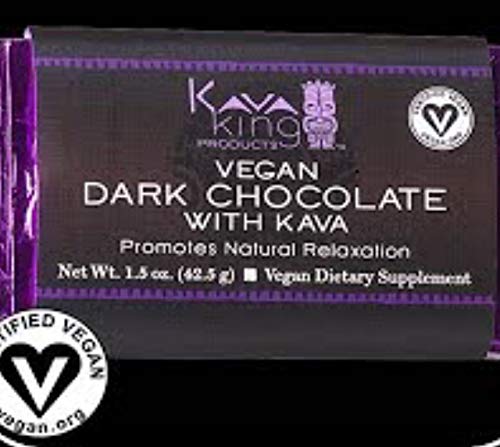 Kava King Dark Chocolate Vegan Bar - 1.5 Oz single bar