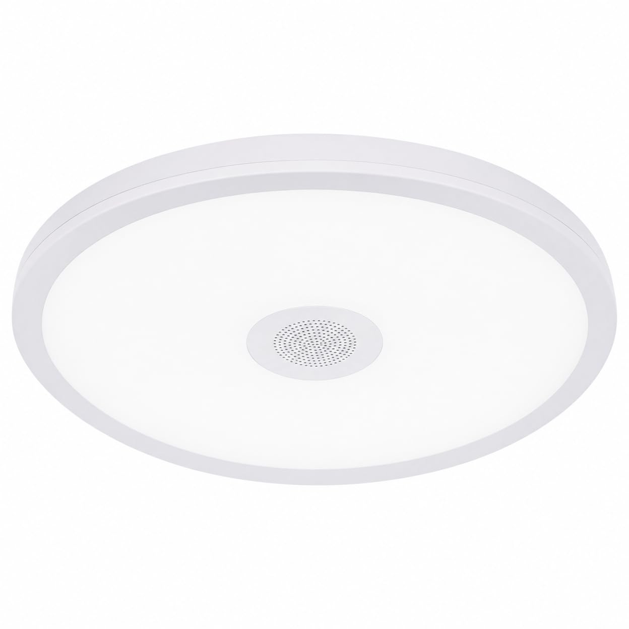 Badezimmer Deckenleuchte mit Bluetooth Lautsprecher, 24W, 28cm | RGB, Wasserdicht, Dimmbar per Fernbedienung, E27/Einbau, für den Innen- und Außenbereich Sowie für den Balkon Geeignet
