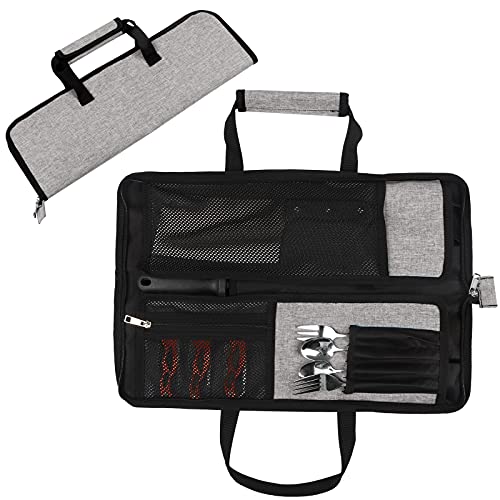 Knife Roll, Chef Knife Bag, Heavy Duty Knife Case, 13 Slots Knife Bags For Chefs Knife Roll Bag, Chef Bag For Knives and Kitchen Utensils, Knife Holder Carrying Case Gifts for Men Dad Husband