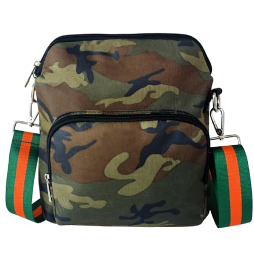 Image of Dyalsa Small Crossbody Bags for Women Canvas /PU Mini Crossbody Purse, Shoulder Bag Traveling Workout