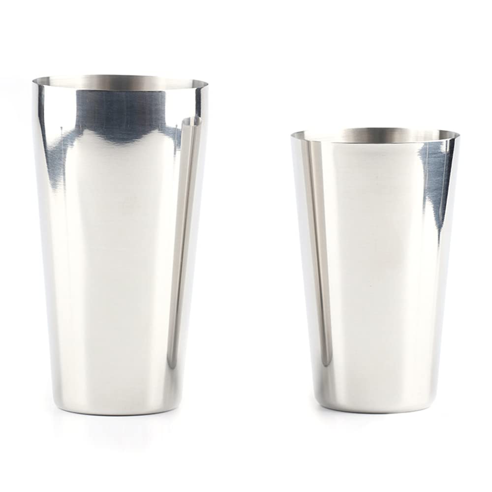 11 Pezzi Boston Bar Bartender Kit Cocktail Shaker Set Acciaio Inossidabile con Elegante Vassoio di Bambù
