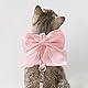 BSITSSS Katzengeschirr mit Leine Ausbruchsicher, Rosa Katzenleine mit Geschirr für Katzen, Große Fliege Katzen Geschirr Set mit Leine für Katzen Kätzchen Kleine Hunde Puppy Kaninchen