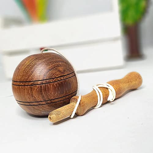 Bilboquê de Madeira Redondo