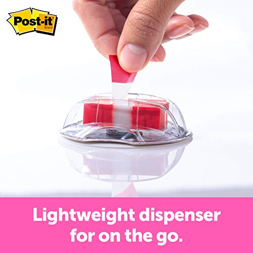 Post-It Message Flags, "Sign Here", 200/Desk Grip Dispenser, 1 Dispenser/Pack, 1 In Wide, Red (680-Hvshr) #TOP2