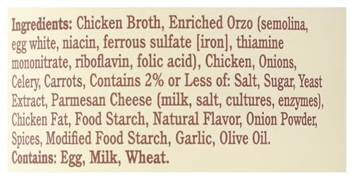 Image of Rao's Made for Home Chicken Orzo Soup, 16 oz, Traditional Italian Heat and Serve Soup, Made with Premium Quality Ingredients (Pack of 4)