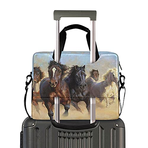 Running Horses Laptop Messenger Bag Case Sleeve Crossbody Briefcase for Men Women with Shoulder Strap Handle 13 14 15.6 inch2