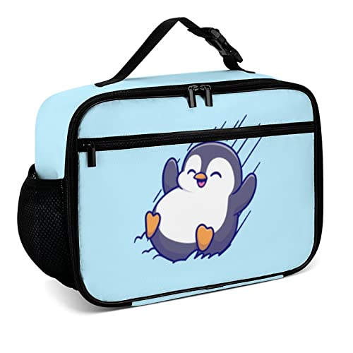 Cute Penguin Insulated Lunch Bag