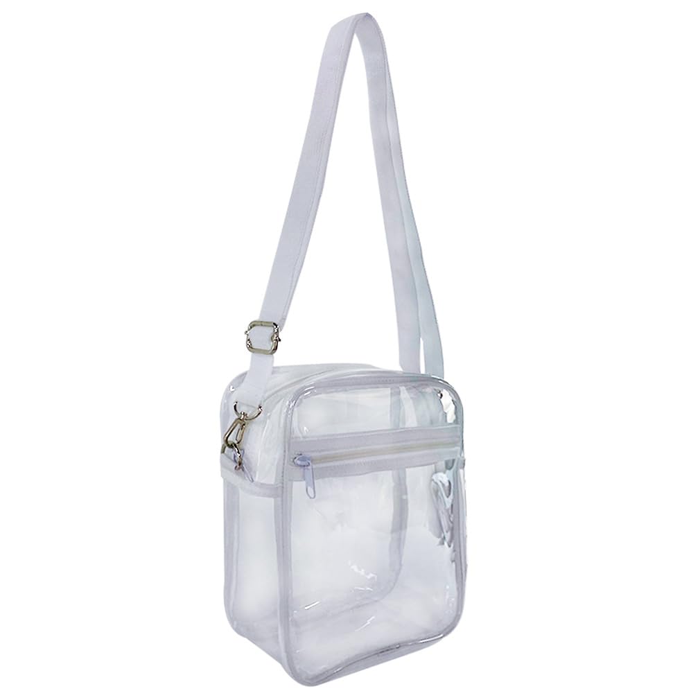ONEART Clear Crossbody Purse Bag TPU Clear Bag with Adjustable Shoulder Strap, for Concerts Sports Events Festivals-Transparent
