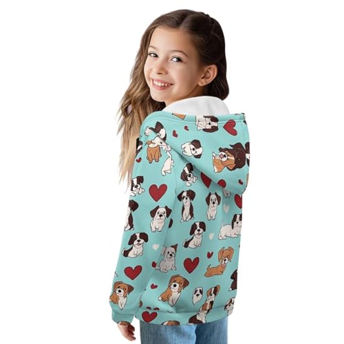 Upetstory Kids Zip Up Hoodies Hooded Sweatshirt for Girls Boys3