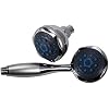 Dream Bath High Pressure Handheld Shower Massager with Separate Overhead Rainfall Shower Head Combo - 8 Function Chrome