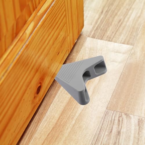 Cale de porte sans perçage : amortisseur en caoutchouc antibruit 3pcs