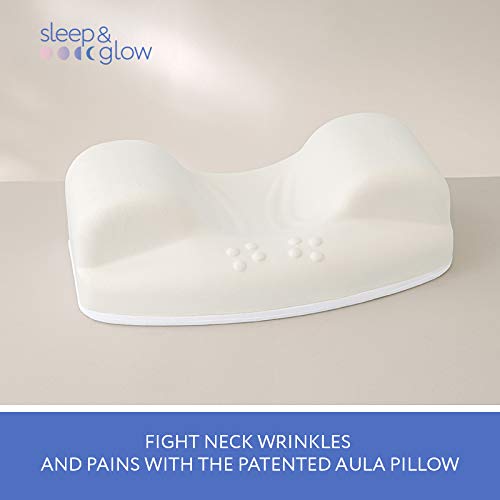 SLEEP & GLOW Aula Beauty Pillow Anti Wrinkle & Anti Aging Back Sleeping Cervical Pillow with Memory Foam for Healthy Sleep on Back and Face Skin Care by SLEEP & GLOW - Image 3
