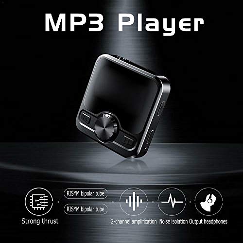 fantaxi JNN M9 MP3 Player de Música Digital Portátil Rádio FM Suporte Função BT com 3.5mm Fones de O