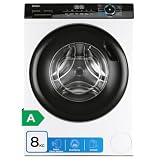 Haier I-Pro Series 3 HW80-B14939-IB- Lavadora Carga Frontal 8KG, Función Vapor, Motor Direct Motion, Tratamiento Antibacterias, 1400 RPM, Fin Diferido, Detector automático de KG, 15 programas, Blanco