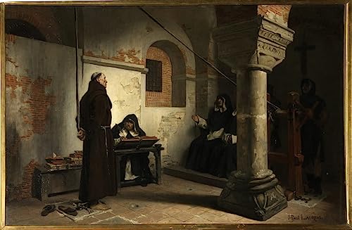 Affiche Bernard Délicieux Devant Le Tribunal De L'inquisition Toile Jean Paul Laurens 60x90cm