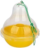 como eliminar chinches en la ropa ALCANCE DE LA ENTREGA: 1x trampa para avispas, transparente con fondo amarillo // Dimensiones: Ø 17 cm x 20 cm // Material: plástico // Longitud del cable: aproximadamente 40 cm