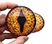 Legendary Smaug Dragon Glass Eyes Handmade Fantasy Cabochons 50mm to 78mm for Jewelry Art Taxidermy Sculptures (78mm)