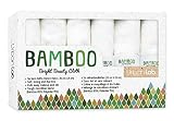 Bamboo Face Towel Bathroom Set Gift Box. Soft Absorbent Cotton Baby Wash Cloths Hand Towels. 85% Bam