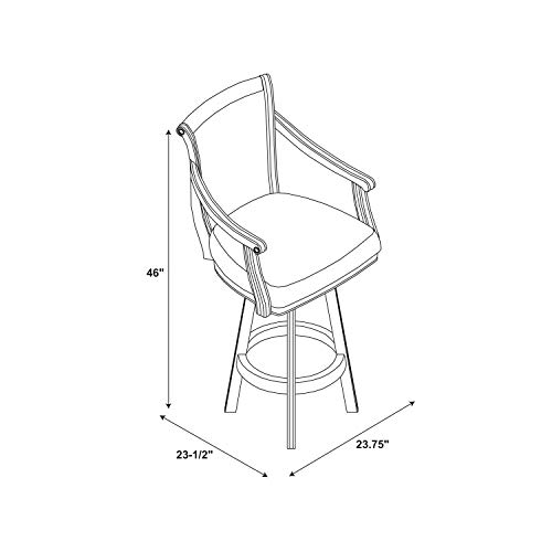 Powell Brandon Swivel Bar Stool #TOP4