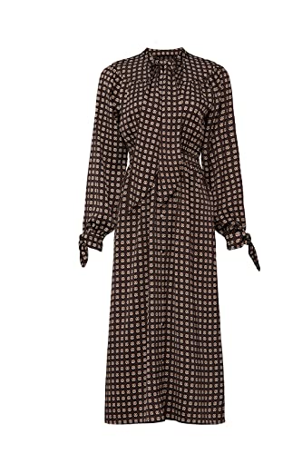 Image of Sweet Baby Jamie Rent The Runway Pre-Loved Geo Print Tie Neck Dress